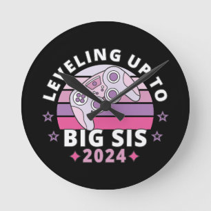 Horloge Ronde Accéder au rang de grande sœur 2024 Filles
