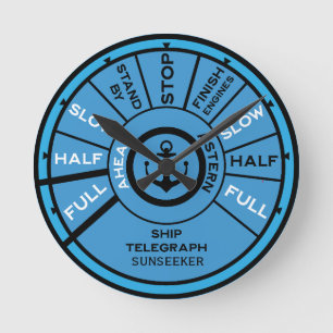 Horloge Ronde Accessoire de marina de yacht personnalisé