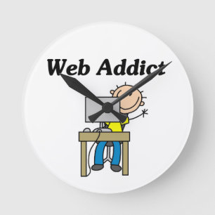 Horloge Ronde Accro du Web