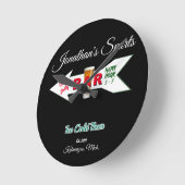 Horloge Ronde Accueil Bar Taverne Man Cave Cold Beer Man Cave Wa (Angle)