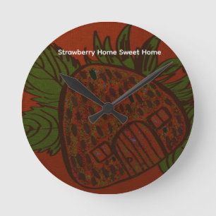 Horloge Ronde Accueil de la fraise douce maison