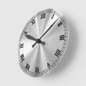 Horloge Ronde acier inoxydable (Angle)