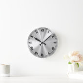 Horloge Ronde acier inoxydable (Maison)