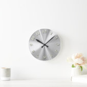 Horloge Ronde acier inoxydable (Maison)