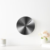 Horloge Ronde acier inoxydable (Maison)