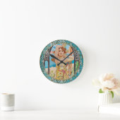 Horloge Ronde Acrylic Wall Clock Art Nouveau Alphonse Mucha 20 (Maison)