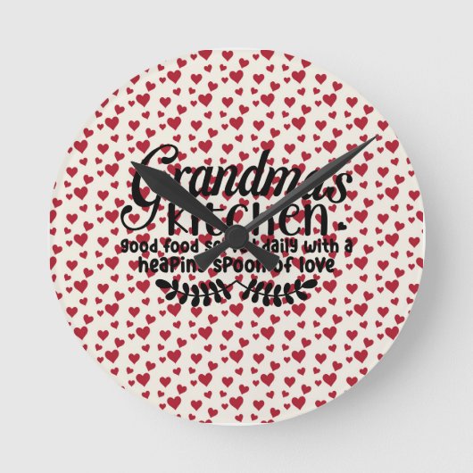 Horloge Ronde Acrylic wall clock - Grandma's kitchen (Recto)