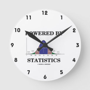 Horloge Ronde Actionné par des statistiques (humour de courbe d