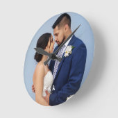 Horloge Ronde Add Your Own Photo (Angle)