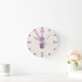 Horloge Ronde Adorable Aloha Ananas Hawaïen (Maison)