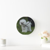 Horloge Ronde Adorable Bichon (Maison)