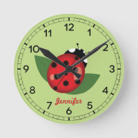 Adorable Red Ladybug Insect With Custom