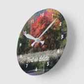 Horloge Ronde Affaire Foliage Marsh Orton Personalized (Angle)