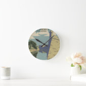 Horloge Ronde Affiche de Saint-Augustine Floride Spanish Fort Ma (Maison)