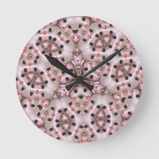 Horloge Ronde affiche déformée étrange dollart (Recto)
