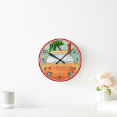 Horloge Ronde Affiche : Travel California Round Clock (Maison)