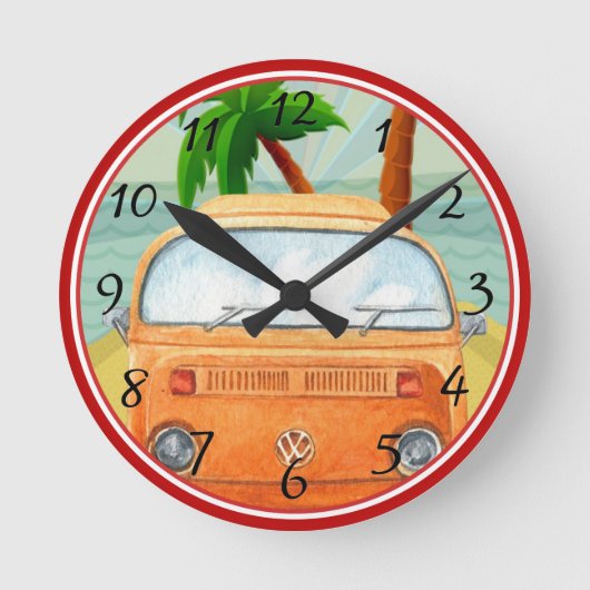 Horloge Ronde Affiche : Travel California Round Clock (Recto)