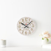 Horloge Ronde Affirmation « Devenir plus fort » (Maison)