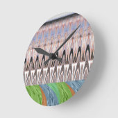 Horloge Ronde Africa Asia traditional (Angle)