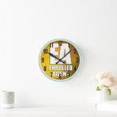 HORLOGE RONDE AGENT INSCRIT AU LOGO EA (Maison)