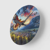 Horloge Ronde Aigle (Angle)