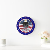 Horloge Ronde aigle américain (Maison)
