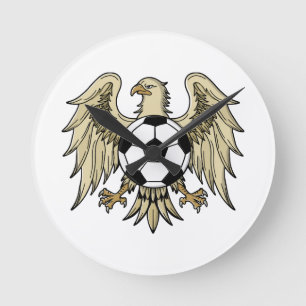 Horloge Ronde Aigle du blason d'héritage allemand