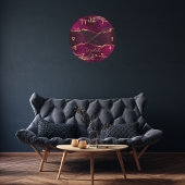 Horloge Ronde Aigle en or violet de Bourgogne nom