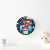 HORLOGE RONDE AIREDALE TERRIER (Maison)