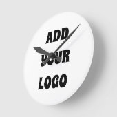 HORLOGE RONDE AJOUTEZ VOTRE LOGO (Angle)