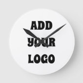 HORLOGE RONDE AJOUTEZ VOTRE LOGO (Recto)