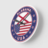 Horloge Ronde Alabama (Angle)