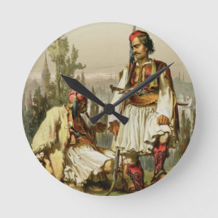 Horloge Ronde Albanais, mercenaires dans l'armée de tabouret,