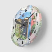 Horloge Ronde Alexandria VA - Bâtiment Avec Feu (Angle)