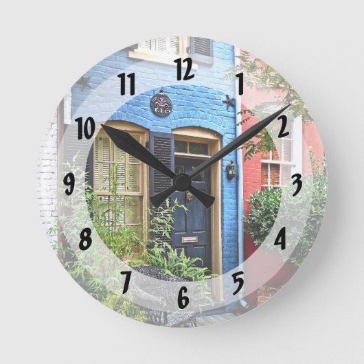 Horloge Ronde Alexandria VA - Bâtiment Avec Feu (Recto)