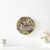 Horloge Ronde Alice Adventures in Wonderland Mad Tea Party (Maison)