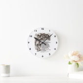 Horloge Ronde Alice Cheshire ne veut pas faire partie de la foul (Maison)