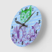 Horloge Ronde Alice de Wonderland (Angle)