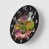 Horloge Ronde Alien Driving (Angle)