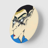 Horloge Ronde Alien Space Man (Angle)