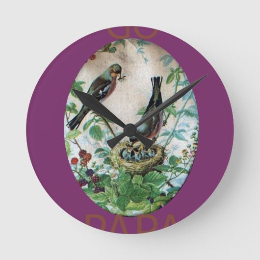 Horloge Ronde Aller Papa Temps besoins de base simples Personnal (Recto)