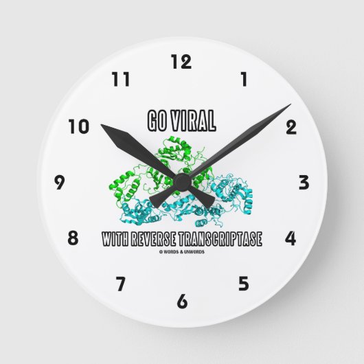 Horloge Ronde Aller Virale Avec Inverse Transcriptase Conseils (Recto)