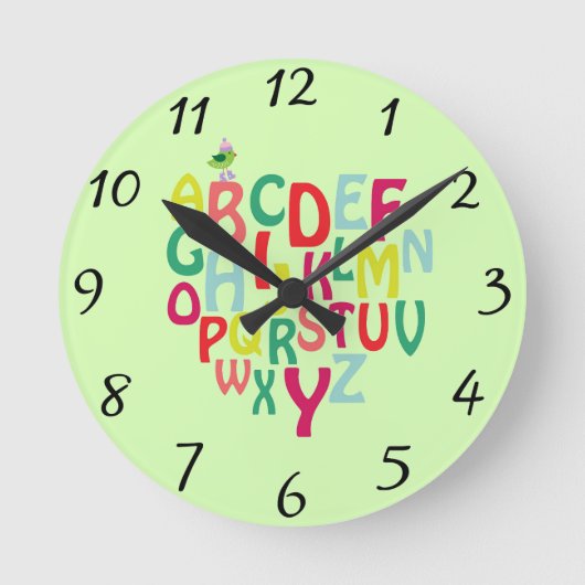 Horloge Ronde Alphabet (Recto)