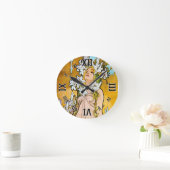 Horloge Ronde Alphonse Mucha (Maison)