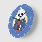 Horloge Ronde Amanda Panda (Angle)