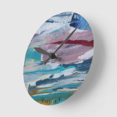 Horloge Ronde Amanecer rosado  Monticelli Art (Angle)