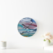 Horloge Ronde Amanecer rosado  Monticelli Art (Maison)