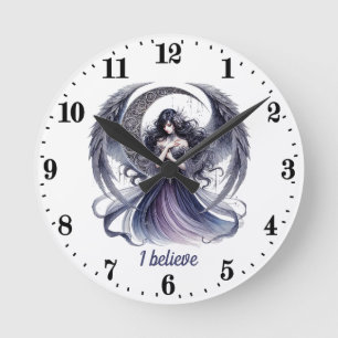 Horloge Ronde Amateurs d'Angel élégant personnalisable