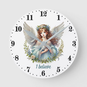 Horloge Ronde Amateurs d'Angel élégant personnalisable