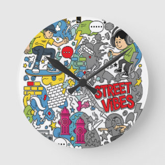 Horloge Ronde Ambiance de rue